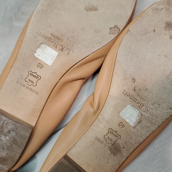 L.K.Bennett London Women Leather Loafer Ballet Flats shoes sz EU 40/8 - Picture 11 of 13